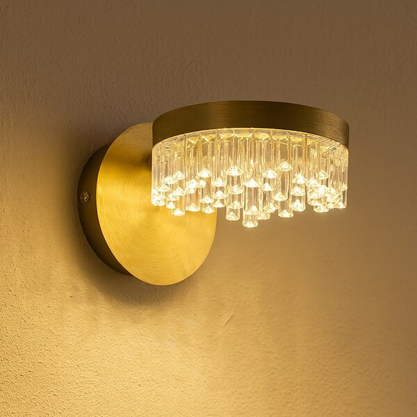 Nástenné LED svietidlo Preciosa, 1x LED 4w, 4000k, g