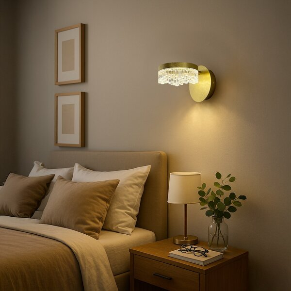 Nástenné LED svietidlo Preciosa, 1x LED 4w, 4000k, g