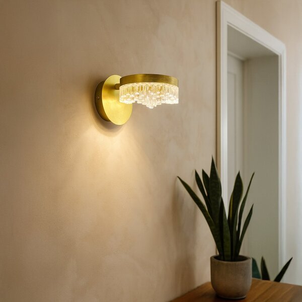 Nástenné LED svietidlo Preciosa, 1x LED 4w, 4000k, g