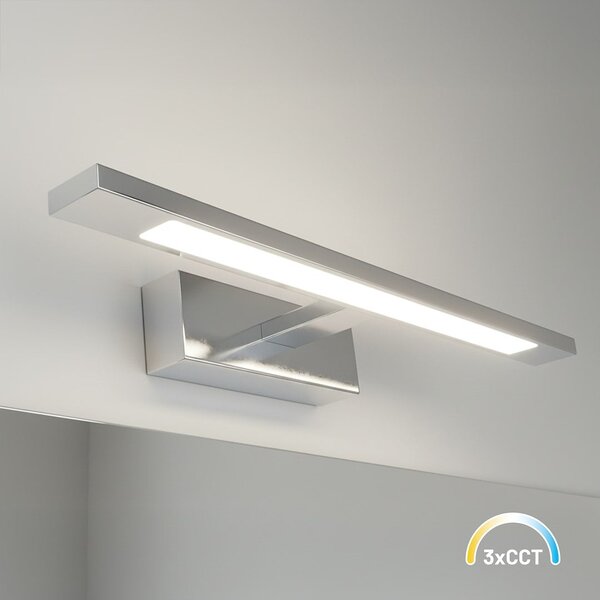 Nástenné LED svietidlo Klimt, 1x LED 8w, 3000-6000k, (40 cm), ch