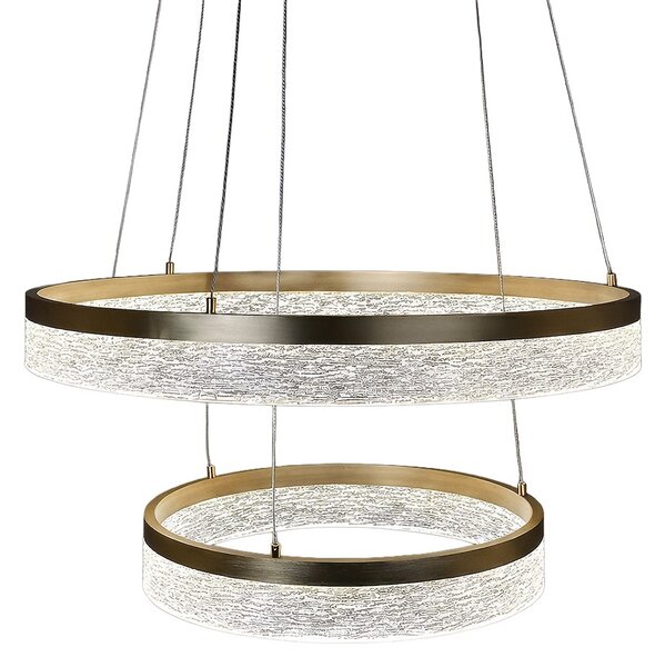 Závesné LED svietidlo Gala, 2x LED 54w, 4000k, g