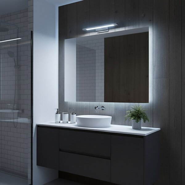 Nástenné LED svietidlo Klimt, 1x LED 8w, 3000-6000k, (40 cm), ch