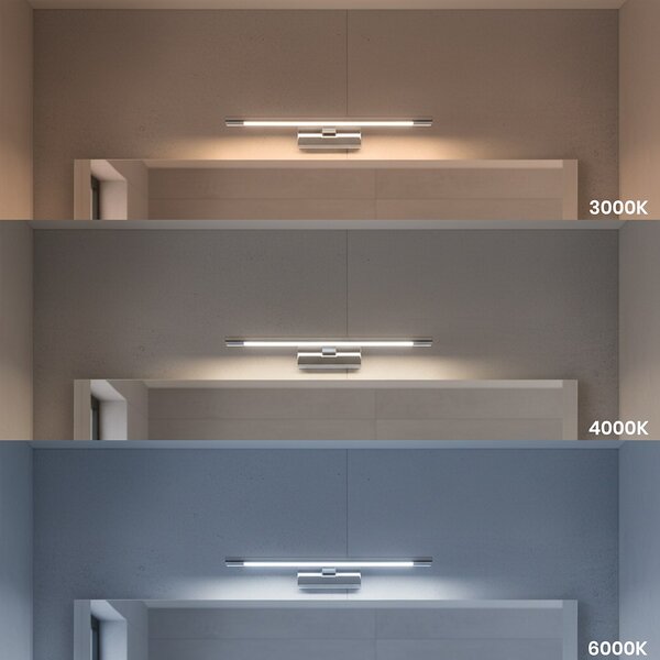 Nástenné LED svietidlo Klimt, 1x LED 8w, 3000-6000k, (40 cm), ch