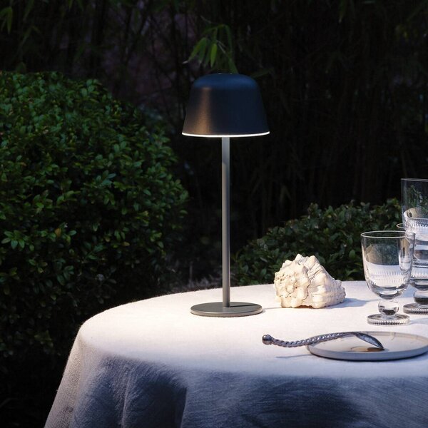 OSRAM LED stolová lampa na batérie ENDURA STYLE grafitová 30 cm IP44, Hliník / sivá / zinok, Hliník, Moderný