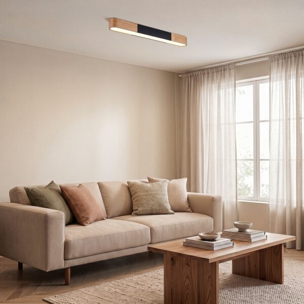 BRILAGI - LED Stropné svietidlo GARDALINE LED/100W/230V 80 cm dub/čierna