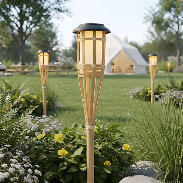 Exteriérové solárne zapichovacie svietidlo Bamboo BS