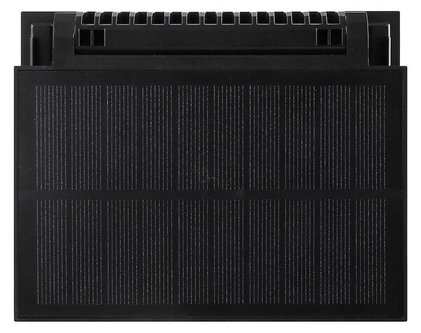 Exteriérové solárne nástenné LED svietidlo Fuji, 1x LED 8w, čierna, pohybový senzor