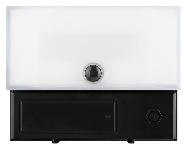 Exteriérové solárne nástenné LED svietidlo Fuji, 1x LED 8w, čierna, pohybový senzor