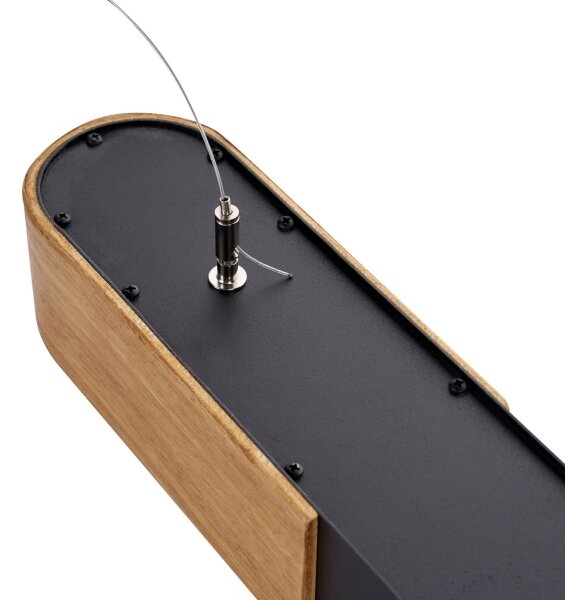 BRILAGI - LED luster na lanku GARDALINE LED/100W/230V dub/čierna