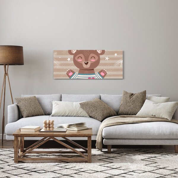 Obraz - Milujúci medvedík (120x50 cm)