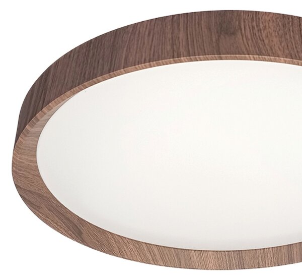 Stropné LED svietidlo Forest, 1x LED 24w, 4000k, (fi 39cm), imitácia dreva