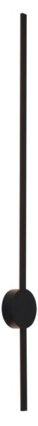 Moderné nástenné svietidlo čierne 100 cm vrátane LED - Clockwise