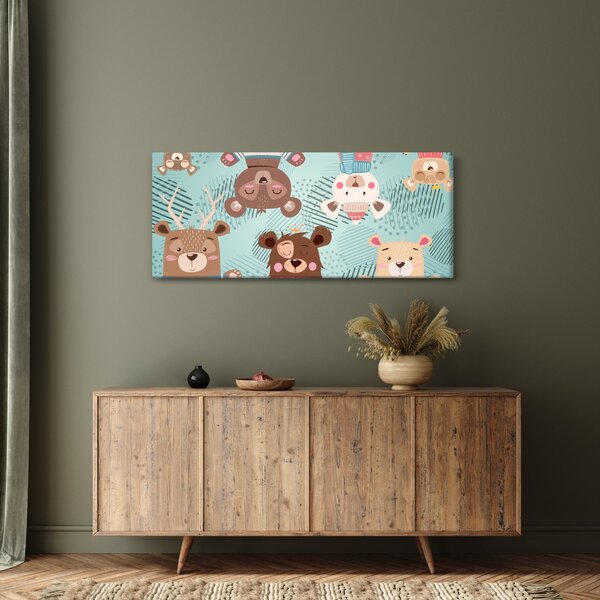 Obraz - Veselí medvedíci (120x50 cm)
