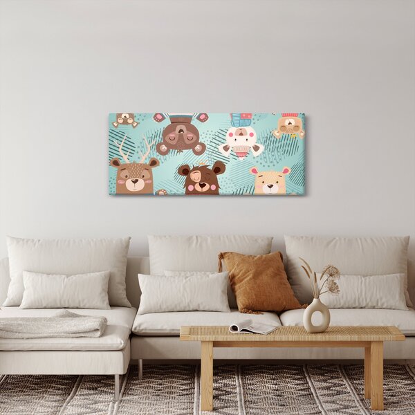 Obraz - Veselí medvedíci (120x50 cm)