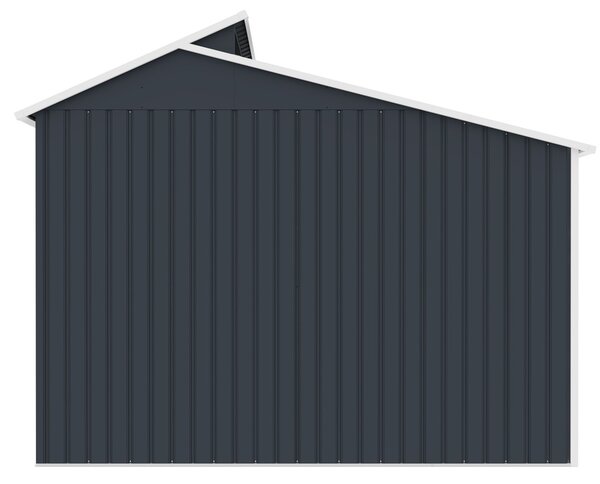 Plast Záhradný domček 292x129x229 cm - tmavo sivý