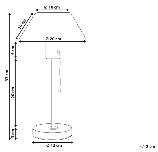 Stolná lampa čierna a zlatá kovová zo železa kužeľovité tienidlo so spínačom osvetlenie do kancelárie moderné