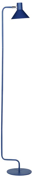 Stojaca lampa modrá kovová 154 cm nastaviteľné kužeľovité tienidlo moderný industriálny štýl spálňa obývacia izba kancelária