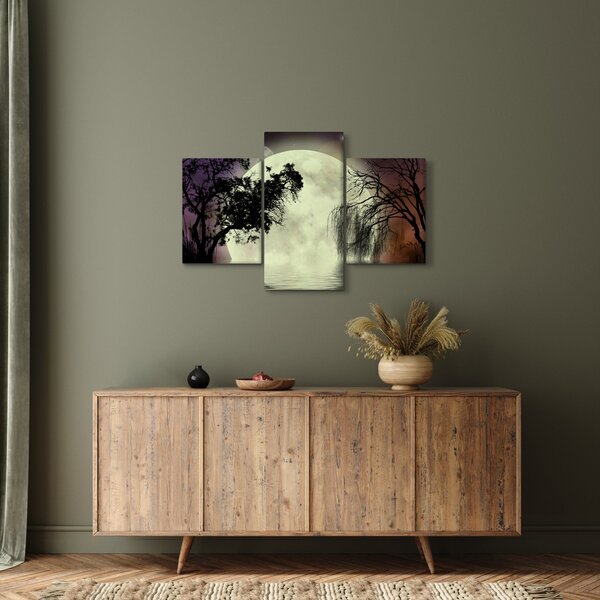 Obraz - Spln nad hladinou (90x60 cm)