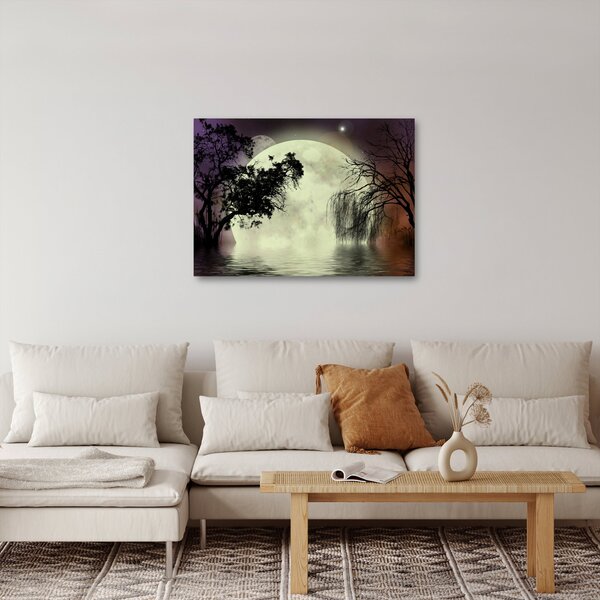 Obraz - Spln nad hladinou (70x50 cm)