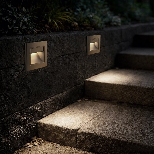 Brilagi - LED schodiskové svietidlo STEP LIGHT LED/1,5W/230V IP44 zlaté