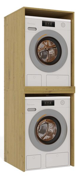 Skrinka pre práčku a sušičku POLA TWIN - dub artisan