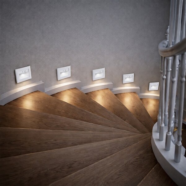 Brilagi - LED schodiskové svietidlo so senzorom STEP LIGHT LED/1,5W/230V IP44 biele