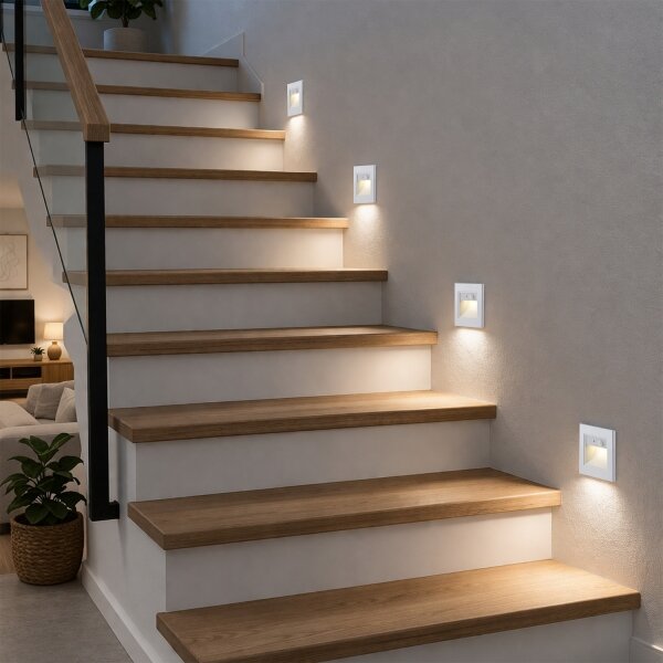 Brilagi - LED schodiskové svietidlo so senzorom STEP LIGHT LED/1,5W/230V IP44 biele