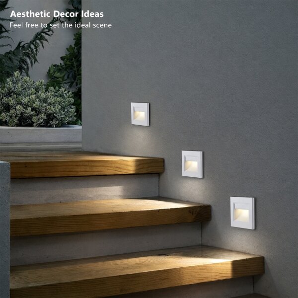 Brilagi - LED schodiskové svietidlo STEP LIGHT LED/1,5W/230V IP44 biele