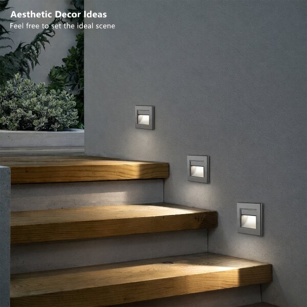 Brilagi - LED schodiskové svietidlo STEP LIGHT LED/1,5W/230V IP44 antracit