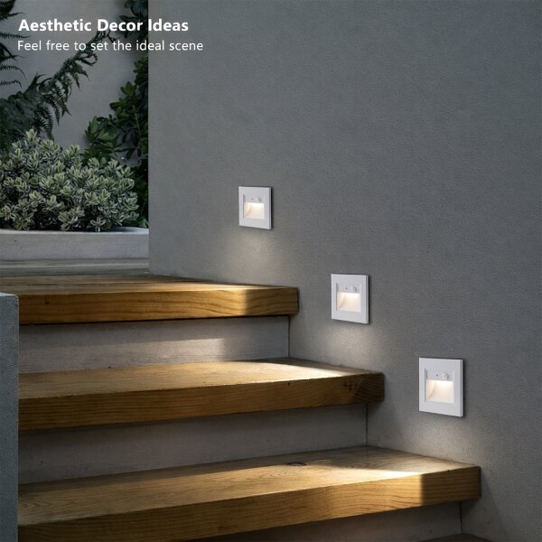 Brilagi - LED schodiskové svietidlo so senzorom STEP LIGHT LED/1,5W/230V IP44 biele