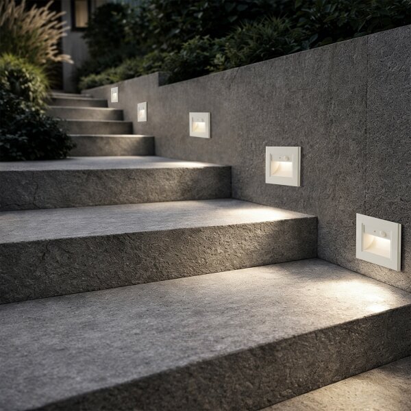 Brilagi - LED schodiskové svietidlo so senzorom STEP LIGHT LED/1,5W/230V IP44 biele