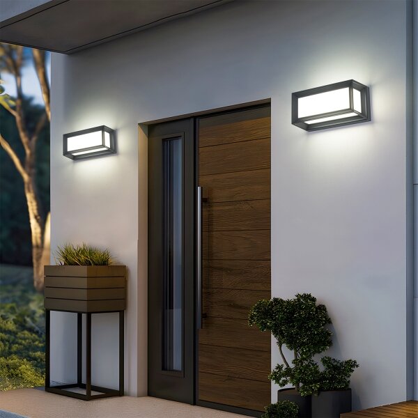 Brilagi - Vonkajšie nástenné svietidlo PARKER 1xE27/60W/230V antracit IP44