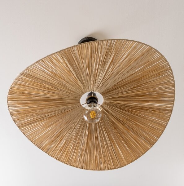 Brilagi - LED luster na lanku CERIA BOHO 1xE27/40W/230V, priemer 80 cm, rafia