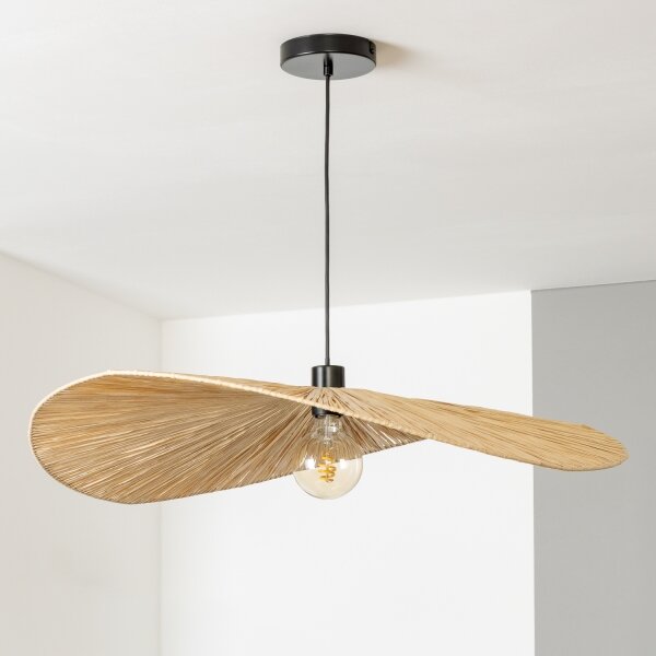 Brilagi - LED luster na lanku CERIA BOHO 1xE27/40W/230V, priemer 80 cm, rafia