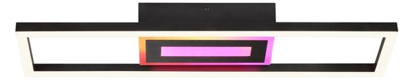 Brilliant-LED RGBW stmievateľné stropné svietidlo BESSON LED/20W/230V 3000-6500K čierne+ DO
