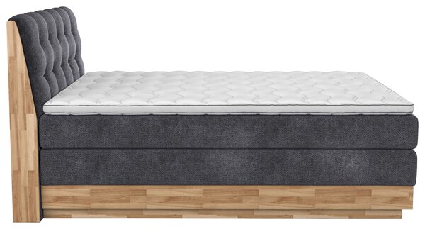 BOXSPRINGOVÁ POSTEĽ, 160/200 cm, antracitová - Online Only spálne, Online Only