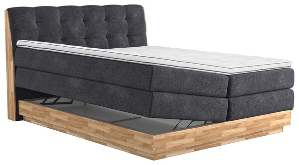 BOXSPRINGOVÁ POSTEĽ, 160/200 cm, antracitová - Online Only spálne, Online Only