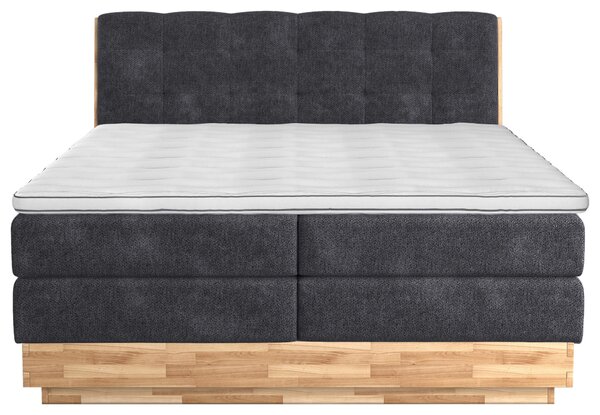BOXSPRINGOVÁ POSTEĽ, 160/200 cm, antracitová - Online Only spálne, Online Only