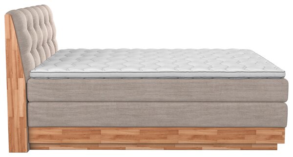 BOXSPRINGOVÁ POSTEĽ, 160/200 cm, krémová - Online Only spálne, Online Only