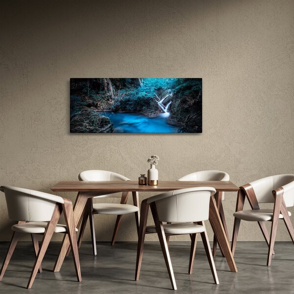 Obraz - Magická noc v tropickom lese (120x50 cm)