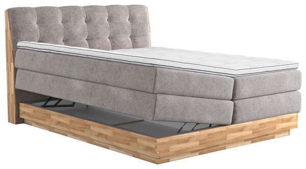 BOXSPRINGOVÁ POSTEĽ, 160/200 cm, béžová - Online Only spálne, Online Only