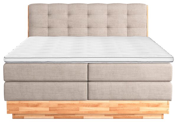 BOXSPRINGOVÁ POSTEĽ, 160/200 cm, krémová - Online Only spálne, Online Only