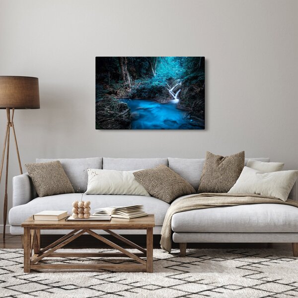 Obraz - Magická noc v tropickom lese (90x60 cm)