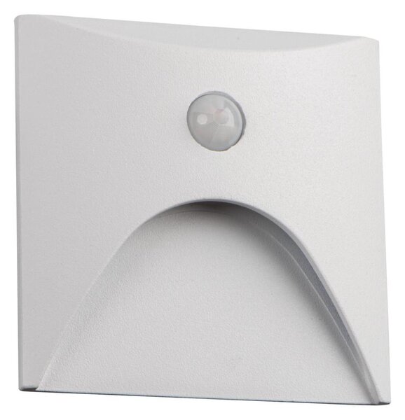 Kanlux 39141 - LED schodové svietidlo EXIN so senzorom, 2,5W/230V, 4000K, IP65, biele, hranaté