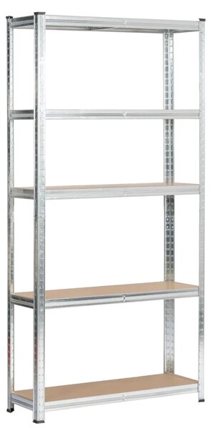 Regál do domácnosti 90 cm QARIAN - strieborný