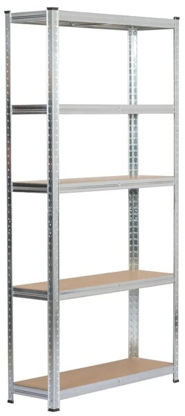 Regál do domácnosti 90 cm QARIAN - strieborný