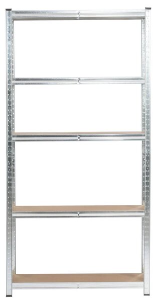 Regál do domácnosti 90 cm QARIAN - strieborný