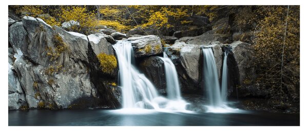 Obraz - Vodopády, Lushan, Čína (120x50 cm)