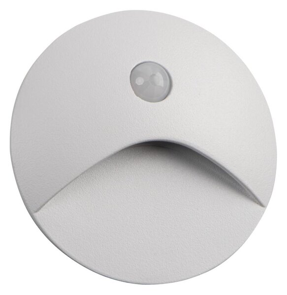 Kanlux 39123 - LED schodové svietidlo so senzorom EXIN 2,5W/230V 3000K IP65 biele okrúhle