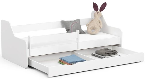 Detská posteľ 80x180 DARLIEN s úložným priestorom - biela